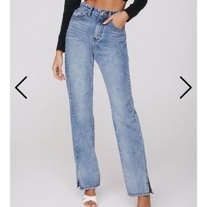 NWT Split Leg Blue Denim